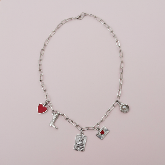 Gümüş Zincirli Eminönü Charm Kolye