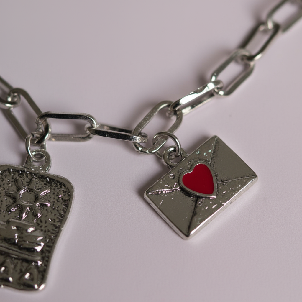 Gümüş Zincirli Eminönü Charm Kolye