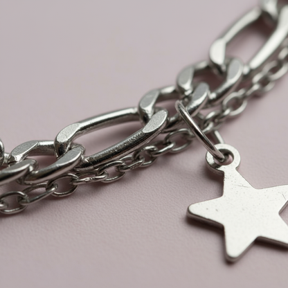 Gümüş Yıldız Bileklik