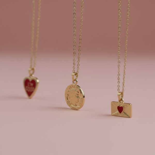 3lü Madalyon Kolye Seti - İrva Collection