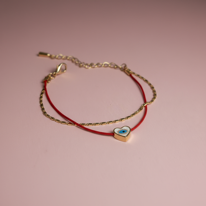 Kırmızı Göz Figürlü Bileklik