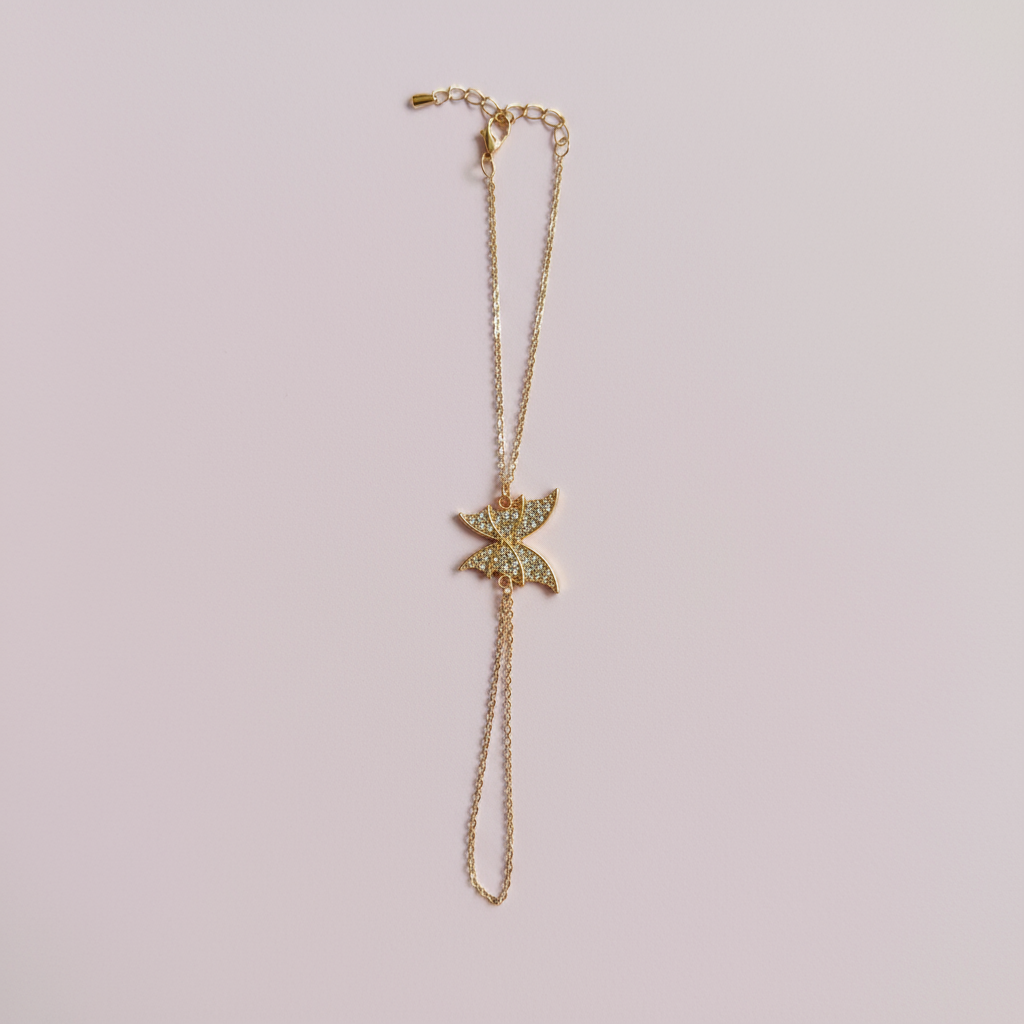 Taşlı Kelebek Şahmeran – Gold