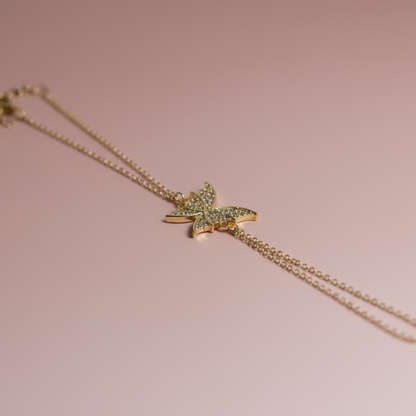 Taşlı Kelebek Şahmeran – Gold