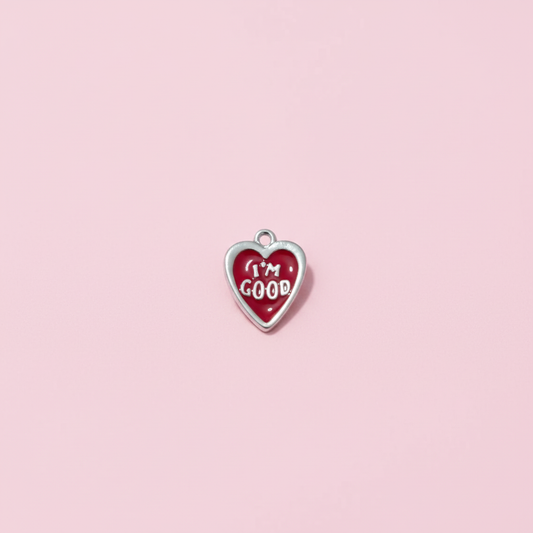 Silver I'm Good Charm