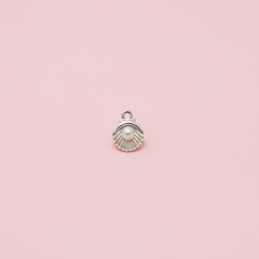 Silver İncili Deniz Kabuğu Charm