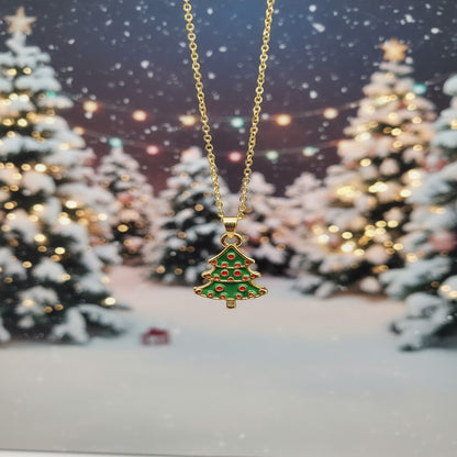 Çam Ağacı Kolye - Yılbaşına Özel