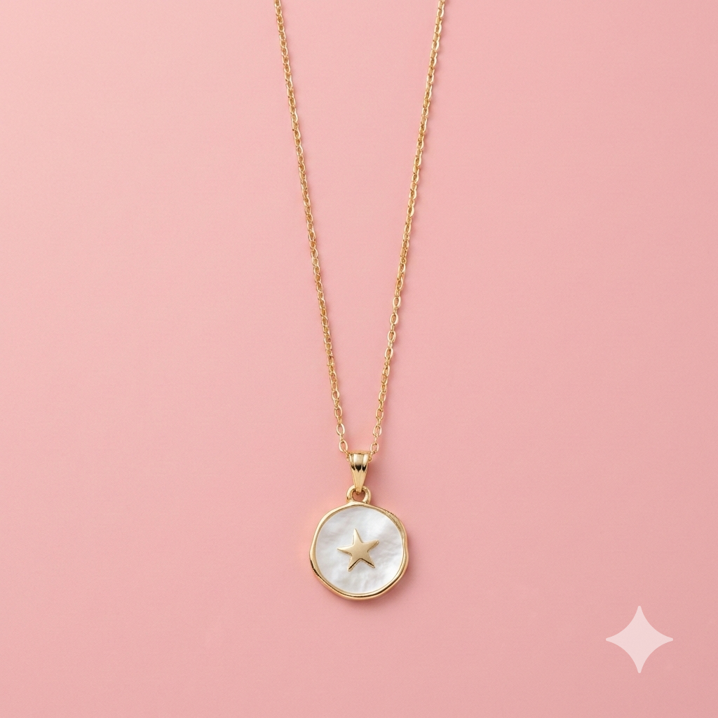 Mineli Deniz Yıldızı Kolye - İrva Collection