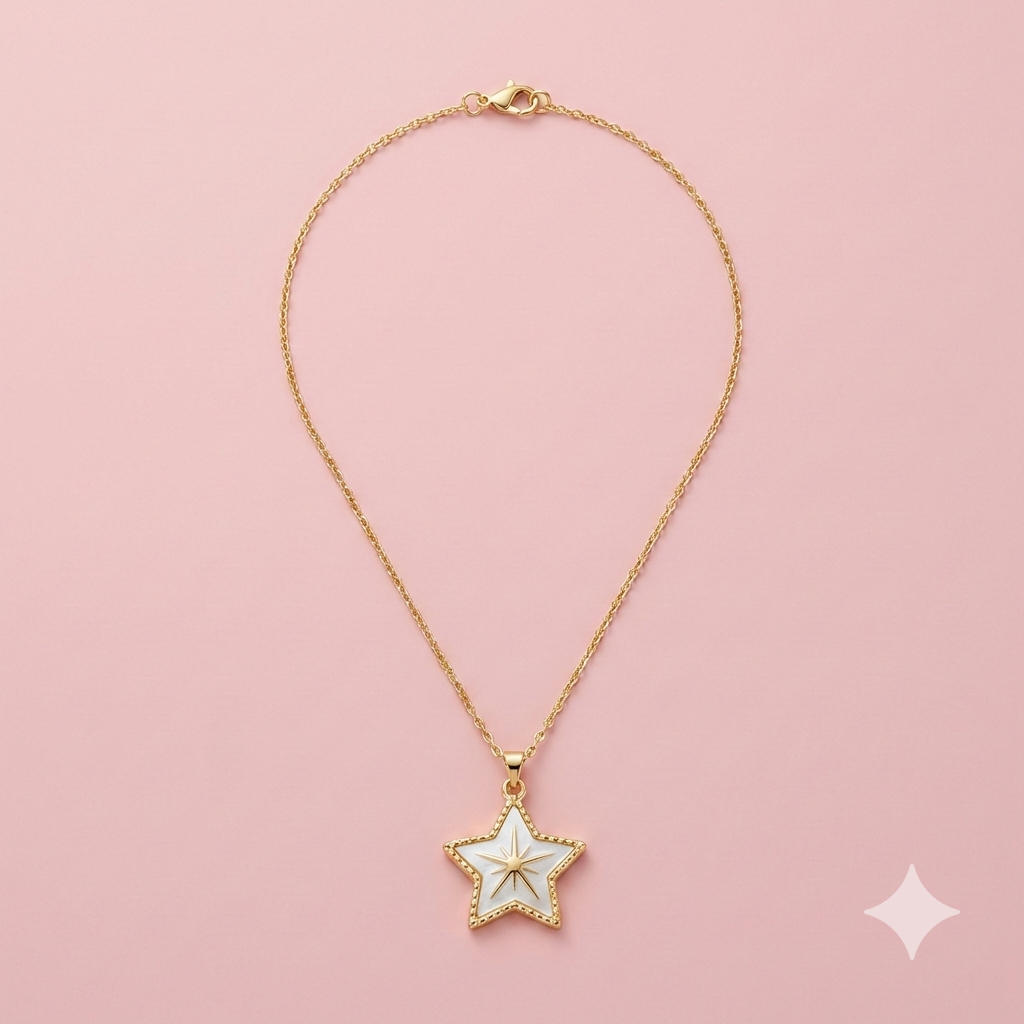 Mineli Yıldız Kolye - İrva Collection