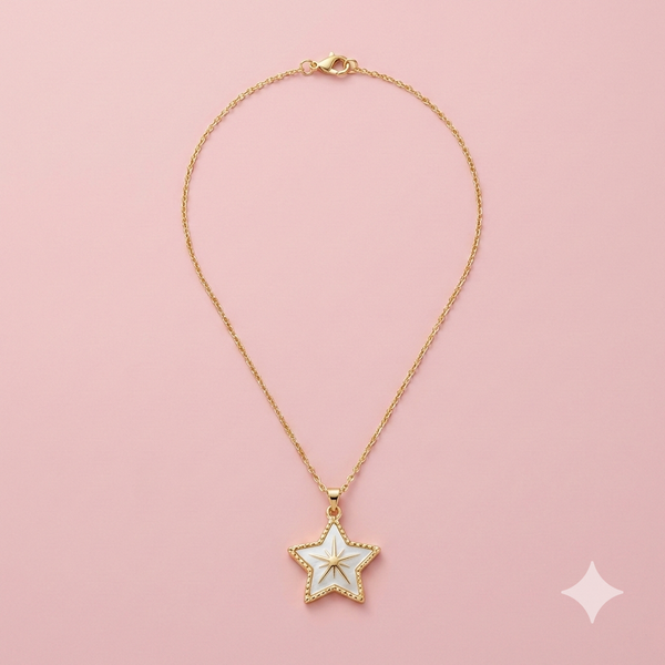 Mineli Yıldız Kolye - İrva Collection