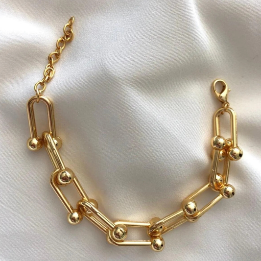 Kadın Premium Kalite Blanca Tifany Gold Zincir Bileklik