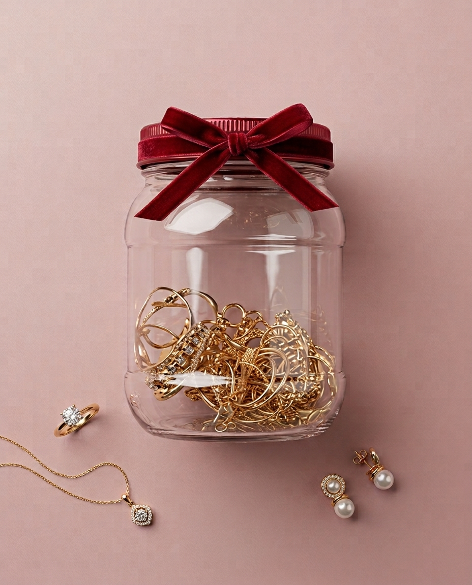 Classic Mystery Jar – 8 Parça Takı Kavanozu