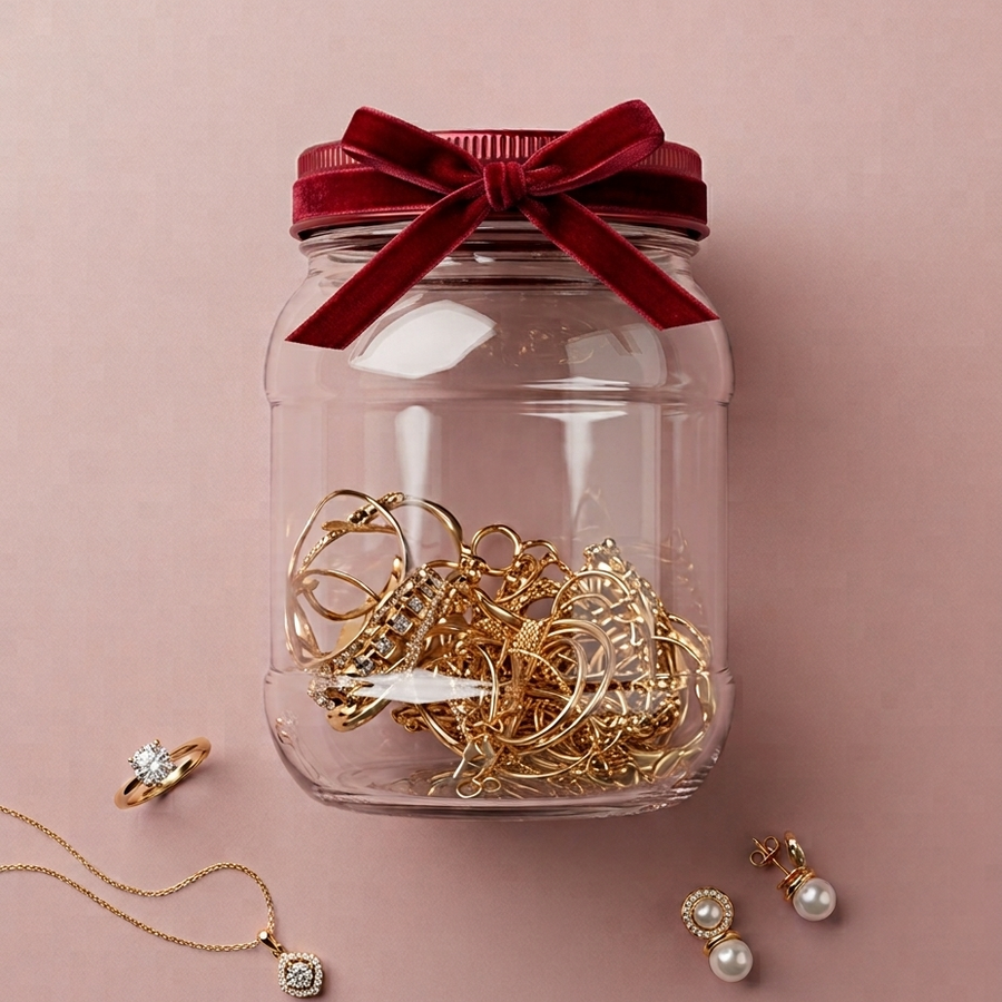 Classic Mystery Jar – 8 Parça Takı Kavanozu