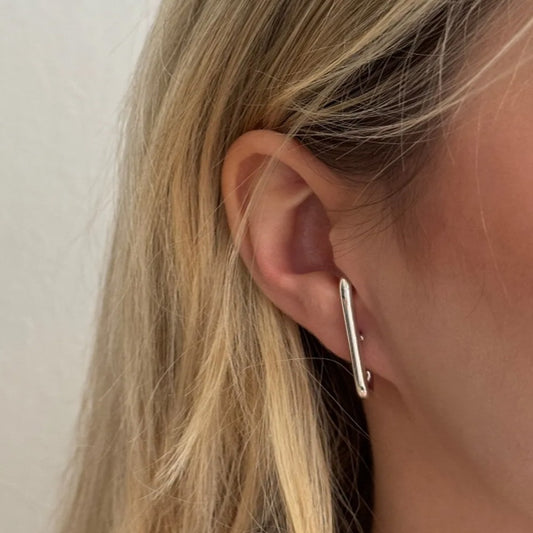 Gümüş Earcuff Küpe