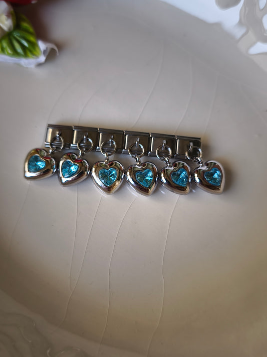 Mavi Kalp Charm