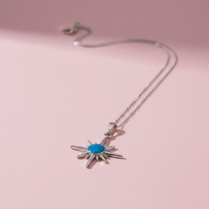 Çelik Kutup Yıldızı Kolye