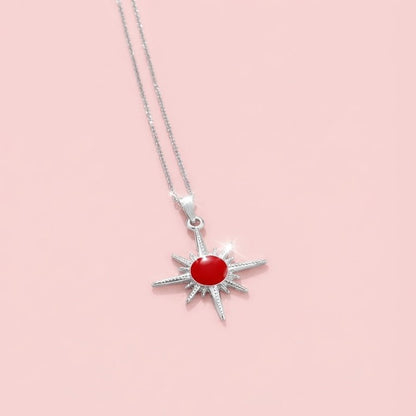 Çelik Kutup Yıldızı Kolye