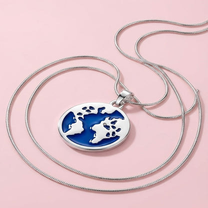 Çelik Yılan Zincir Dünya Kolye