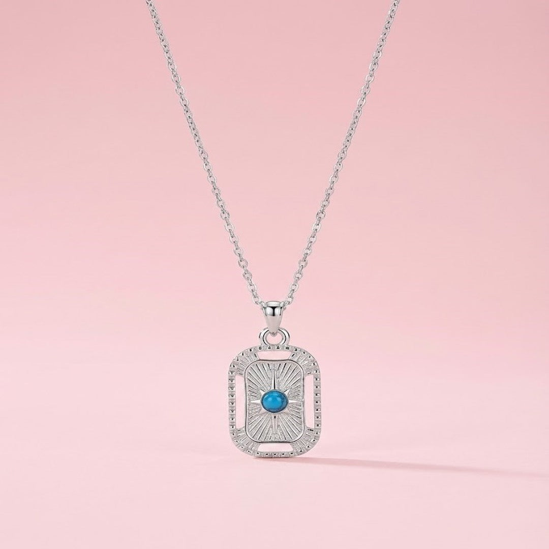 Çelik Gümüş Kutup Yıldızı Kolye