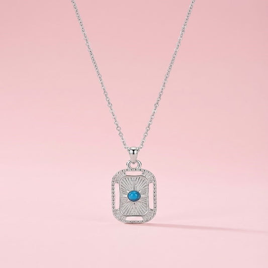 Çelik Gümüş Kutup Yıldızı Kolye