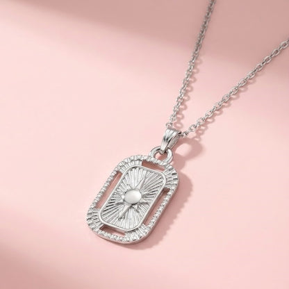 Çelik Gümüş Kutup Yıldızı Kolye