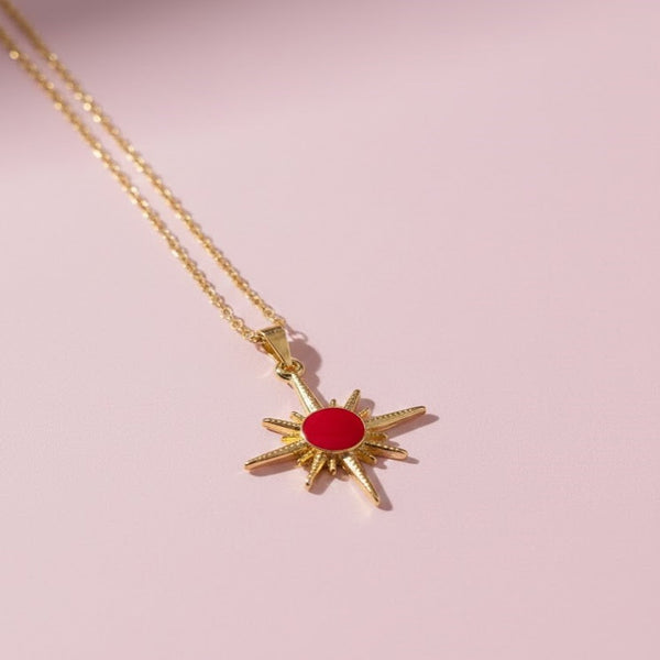 Çelik Kutup Yıldızı Kolye - İrva Collection