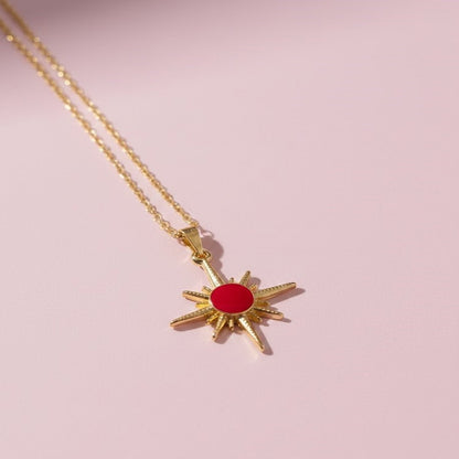 Çelik Kutup Yıldızı Kolye