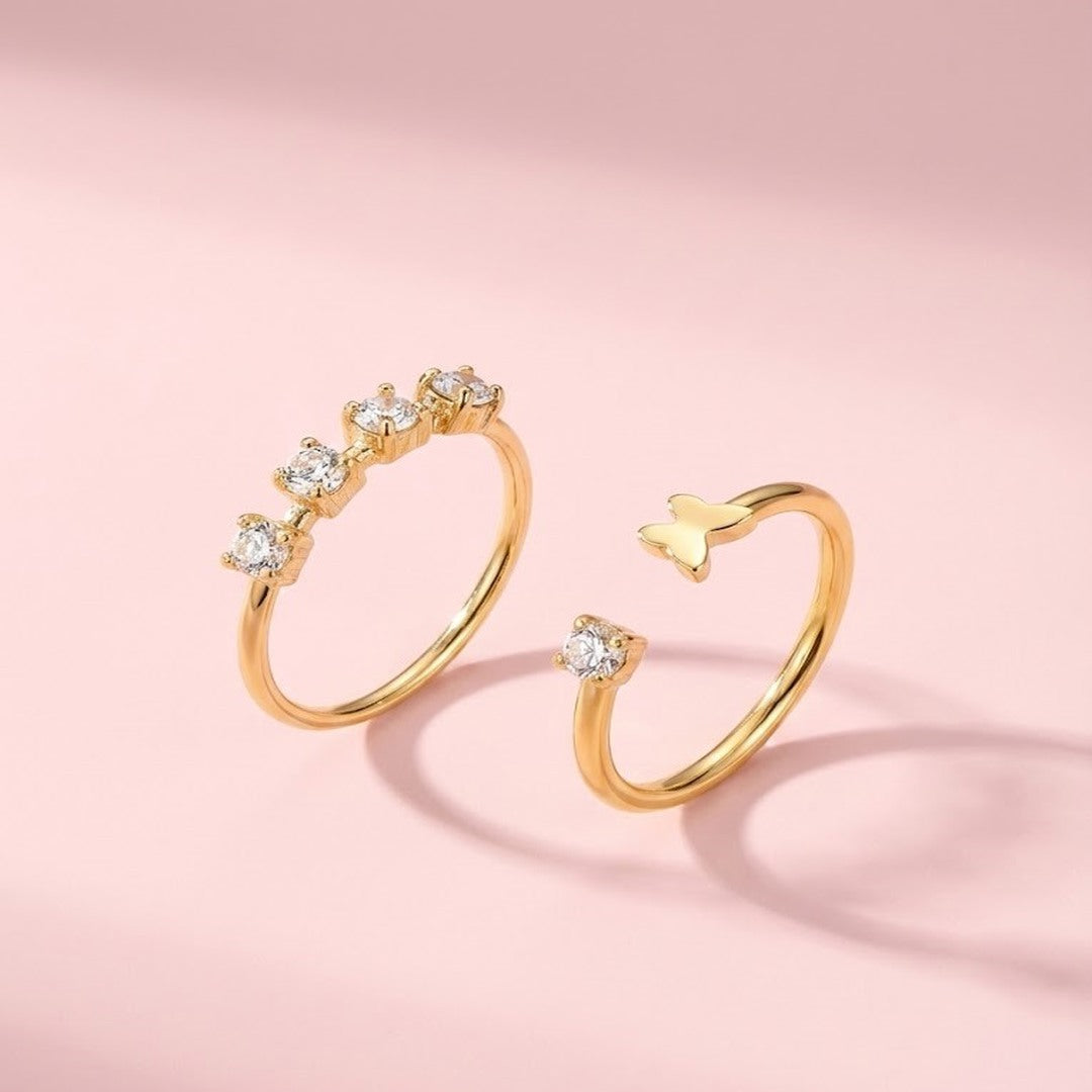 2li Taşlı Eklem Yüzüğü