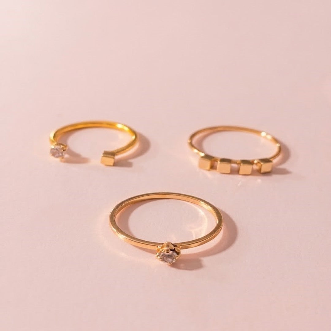 3lü Eklem Yüzüğü Set