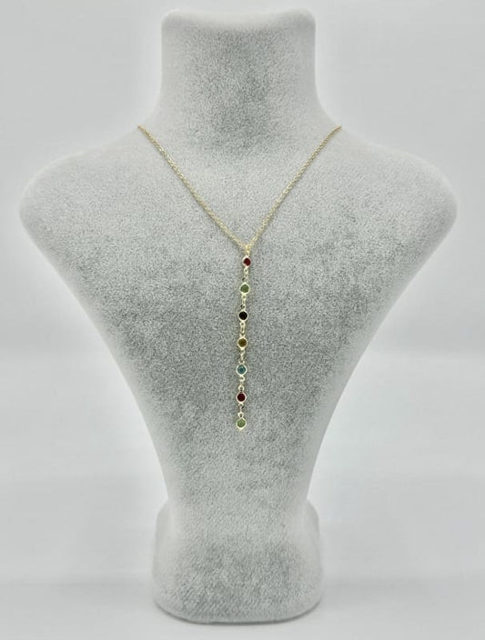 Taşlı Y Kolye Model 1